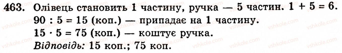 Завдання № 463 - § 2. Множення і ділення - ГДЗ Математика 5 клас Г.М. Янченко, В.Р. Кравчук 2010