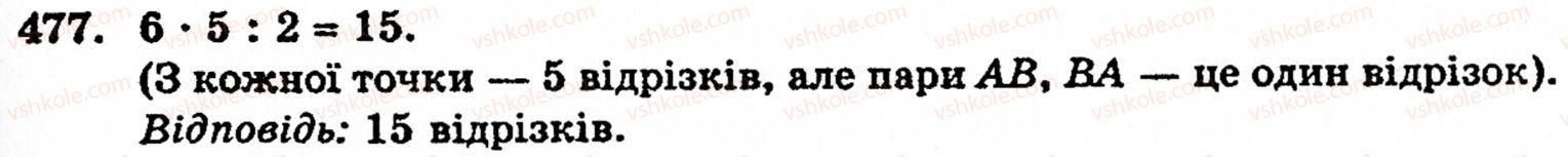 Завдання № 477 - § 2. Множення і ділення - ГДЗ Математика 5 клас Г.М. Янченко, В.Р. Кравчук 2010