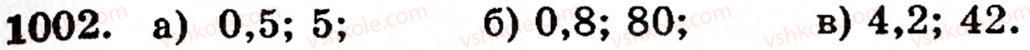 Завдання № 1002 - § 6. Множення і ділення десяткових дробів. Відсотки - ГДЗ Математика 5 клас Г.М. Янченко, В.Р. Кравчук 2010