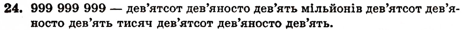 Завдання № 24 - § 1. Натуральні числа і цифри - ГДЗ Математика 5 клас Г.П. Бевз, В.Г. Бевз 2005