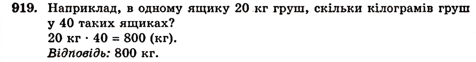 Завдання № 919 - § 20. Величини та їх значення - ГДЗ Математика 5 клас Г.П. Бевз, В.Г. Бевз 2005