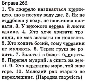 Завдання № 266 - § 25. Орфоепія. Орфографія - ГДЗ Українська мова 5 клас О.П. Глазова 2013