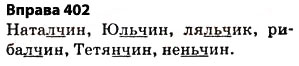 Завдання № 402 - § 29. Правила вживання знака м’якшення - ГДЗ Українська мова 5 клас О.П. Глазова 2013