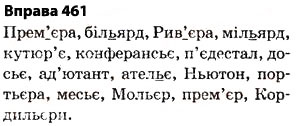 Завдання № 461 - § 32. Написання слів іншомовного походження - ГДЗ Українська мова 5 клас О.П. Глазова 2013