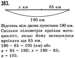 Завдання № 383 - § 11. Рівняння - ГДЗ Математика 5 клас О.С. Істер 2013
