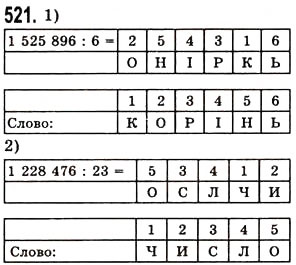Завдання № 521 - § 14. Комбінаторні задачі - ГДЗ Математика 5 клас О.С. Істер 2013