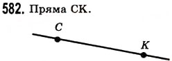 Завдання № 582 - § 17. Промінь, пряма, площина - ГДЗ Математика 5 клас О.С. Істер 2013