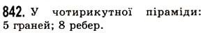 Завдання № 842 - § 25. Прямокутний паралелепіпед. Куб. Піраміда - ГДЗ Математика 5 клас О.С. Істер 2013