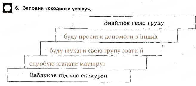 Завдання № 6 - Автономна ситуація - ГДЗ Основи здоров'я 5 клас Т.Є. Бойченко, І.П. Василашко, О.К. Гурська 2013 - Зошит