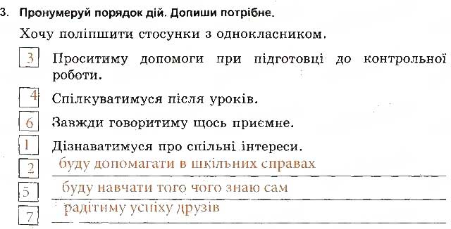 Завдання № 3 - Спілкування з однолітками - ГДЗ Основи здоров'я 5 клас Т.Є. Бойченко, І.П. Василашко, О.К. Гурська 2013 - Зошит