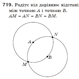 Завдання № 719 - 24. Коло і круг - ГДЗ Математика 6 клас А.Г. Мерзляк, В.Б. Полонський, М.С. Якір 2006