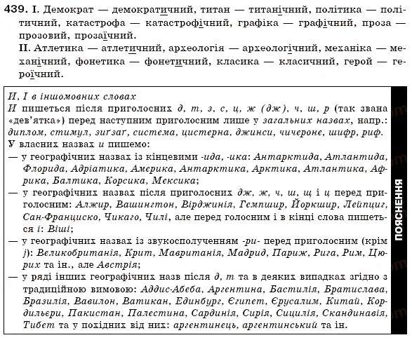 Завдання № 439 - § 28. Творення прикметників - ГДЗ Українська мова 6 клас О.П. Глазова, Ю.Б. Кузнецов 2006