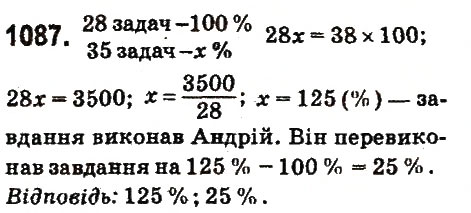 Завдання № 1087 - § 40. Властивості додавання - ГДЗ Математика 6 клас О.С. Істер 2014