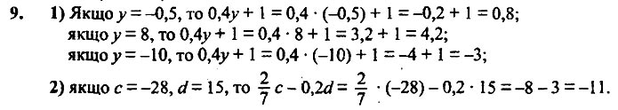 Завдання №  9 - 1. Вступ до алгебри - ГДЗ Алгебра 7 клас А.Г. Мерзляк, В.Б. Полонський, М.С. Якір 2020 