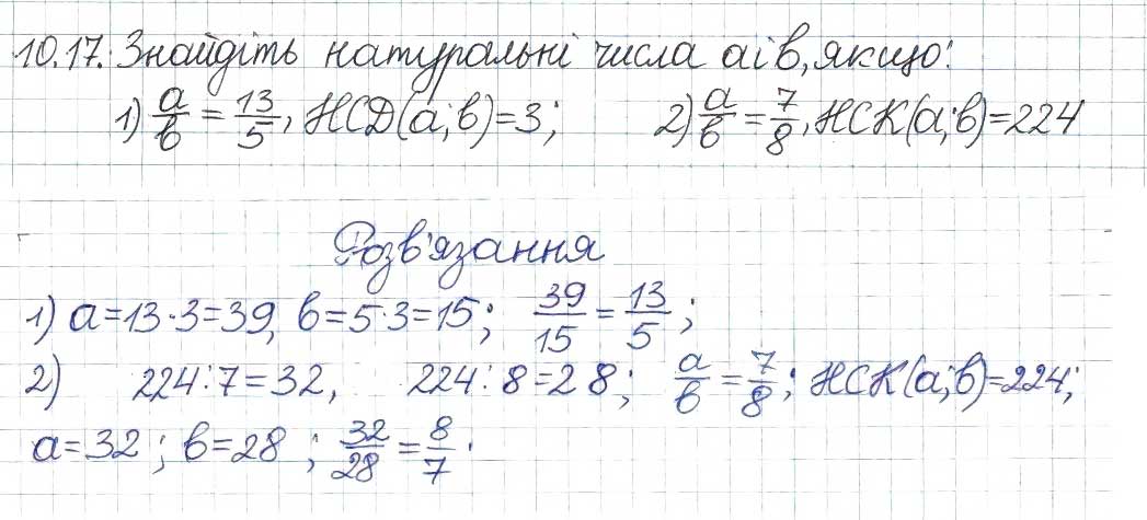 Завдання № 17 - 10. Найбільший спільний дільник - ГДЗ Алгебра 8 клас А.Г. Мерзляк, В.Б. Полонський, M.С. Якір 2016 - Поглиблений рівень вивчення