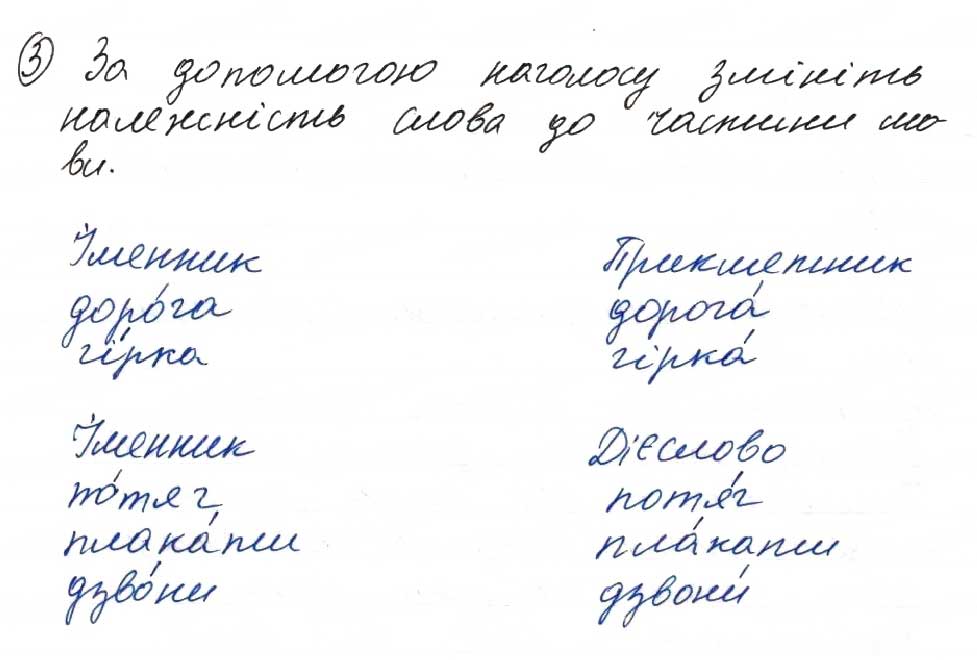 Завдання № 3 - 5. Повторення вивченого із морфології - ГДЗ Українська мова 8 клас О.М. Данилевська 2016