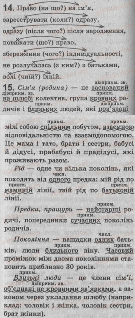 Завдання № 14 - § 2. Словосполучення і речення. Члени речення (у тому числі однорідні). Звертання. Вставні слова - ГДЗ Українська мова 8 клас С.Я. Єрмоленко, В.Т. Сичова 2008
