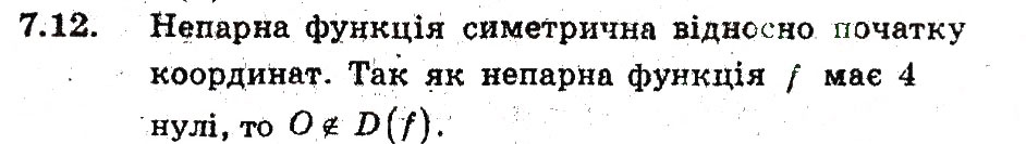 Завдання № 12 - 7. Парні і непарні функції - ГДЗ Алгебра 9 клас А.Г. Мерзляк, В.Б. Полонський, М.С. Якір 2009 - Поглиблений рівень вивчення