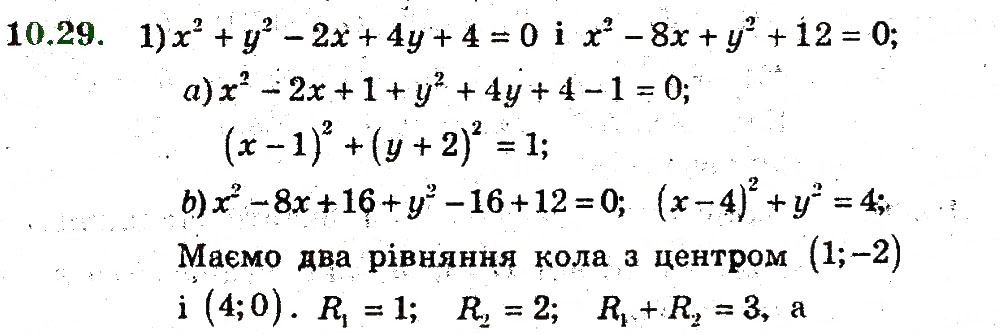 Завдання № 29 - 10. Рівняння фігури - ГДЗ Геометрія 9 клас А.Г. Мерзляк, В.Б. Полонський, M.С. Якір 2009 - Поглиблений рівень вивчення
