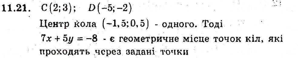 Завдання № 21 - 11. Загальне рівняння прямої - ГДЗ Геометрія 9 клас А.Г. Мерзляк, В.Б. Полонський, M.С. Якір 2009 - Поглиблений рівень вивчення