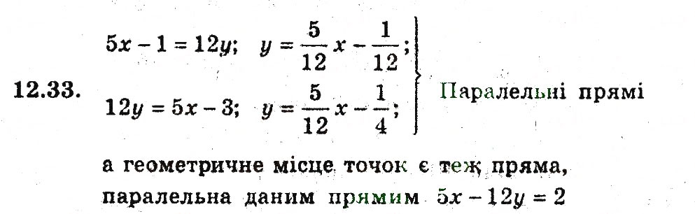 Завдання № 33 - 12. Рівняння прямої з кутовим коефіцієнтом - ГДЗ Геометрія 9 клас А.Г. Мерзляк, В.Б. Полонський, M.С. Якір 2009 - Поглиблений рівень вивчення