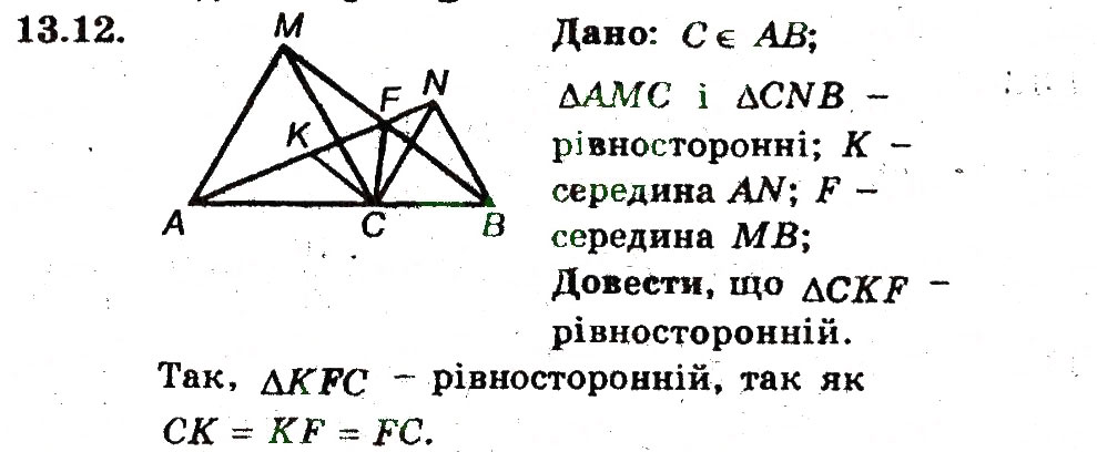 Завдання № 12 - 13. Метод координат - ГДЗ Геометрія 9 клас А.Г. Мерзляк, В.Б. Полонський, M.С. Якір 2009 - Поглиблений рівень вивчення