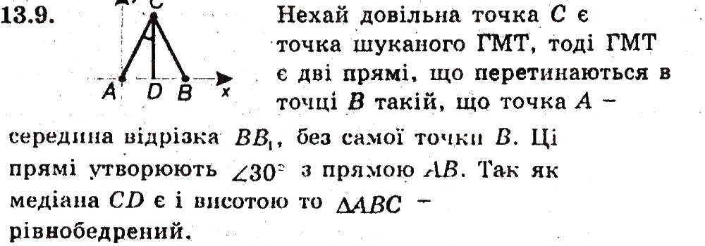 Завдання № 9 - 13. Метод координат - ГДЗ Геометрія 9 клас А.Г. Мерзляк, В.Б. Полонський, M.С. Якір 2009 - Поглиблений рівень вивчення