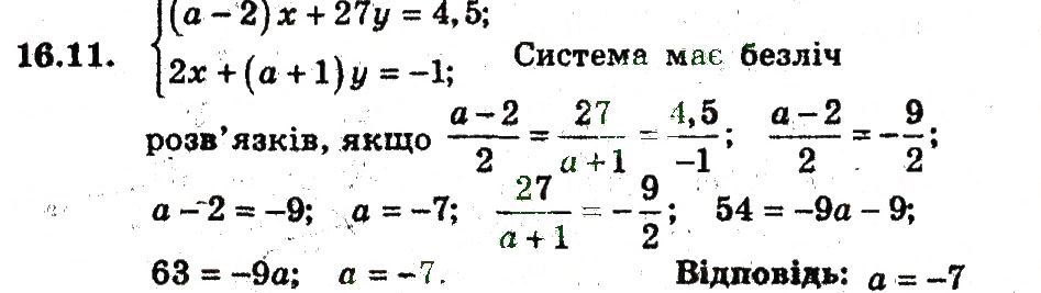 Завдання № 11 - 16. Графічні методи розв'язування системи рівнянь - ГДЗ Алгебра 9 клас А.Г. Мерзляк, В.Б. Полонський, М.С. Якір 2009 - Поглиблений рівень вивчення
