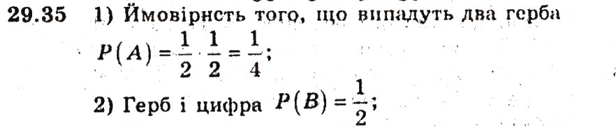Завдання № 35 - 29. Класичне означення ймовірності - ГДЗ Алгебра 9 клас А.Г. Мерзляк, В.Б. Полонський, М.С. Якір 2009 - Поглиблений рівень вивчення