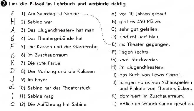 Завдання № ст19вп2 - Lektion 2. Teater und Kino - ГДЗ Німецька мова 9 клас С.І. Сотникова, Г.В. Гоголєва 2017 - Робочий зошит