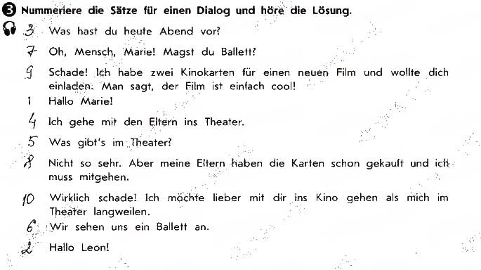 Завдання № ст21вп3 - Lektion 2. Teater und Kino - ГДЗ Німецька мова 9 клас С.І. Сотникова, Г.В. Гоголєва 2017 - Робочий зошит