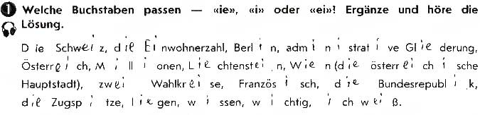 Завдання № ст86вп1 - Lektion 7. Deutschsprachige Länder - ГДЗ Німецька мова 9 клас С.І. Сотникова, Г.В. Гоголєва 2017 - Робочий зошит