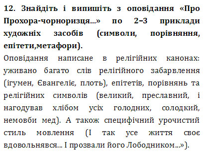 Завдання № 12 - ВИКОНАЙТЕ ЗАВДАННЯ - ГДЗ Українська література 9 клас О. М. Авраменко 2017