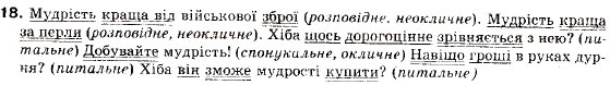Завдання № 18 - § 1. Просте неускладнено і просто ускладнене речення - ГДЗ Українська мова 9 клас О.П. Глазова, Ю.Б. Кузнецов 2009