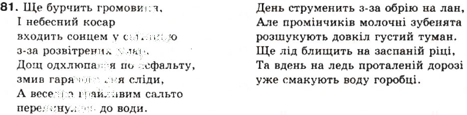 Завдання № 81 - СКЛАДНЕ РЕЧЕННЯ. СКЛАДНОСУЯДНЕ РЕЧЕННЯ - ГДЗ Українська мова 9 клас О.В. Заболотний, В.В. Заболотний 2009