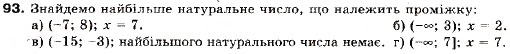 Завдання № 93 - 4. Нерівності з однією змінною. Числові проміжки - ГДЗ Алгебра 9 клас В.Р. Кравчук, Г.М. Янченко, М.В. Підручна 2009