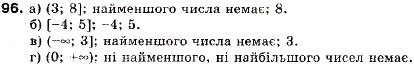 Завдання № 96 - 4. Нерівності з однією змінною. Числові проміжки - ГДЗ Алгебра 9 клас В.Р. Кравчук, Г.М. Янченко, М.В. Підручна 2009