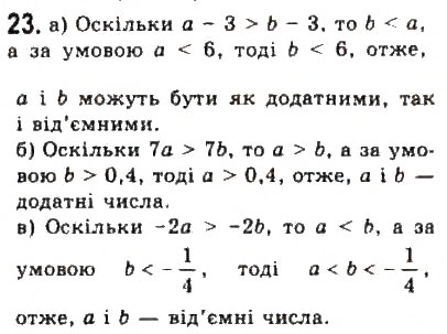 Завдання № 23 - § 1. Числові нерівності - ГДЗ Алгебра 9 клас Ю.І. Мальований, Г.М. Литвиненко, Г.М. Возняк 2009