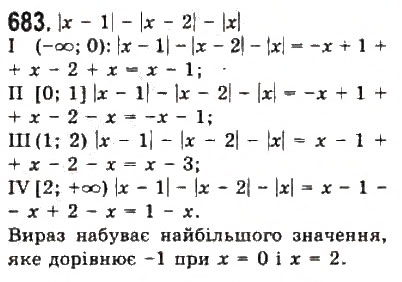 Завдання № 683 - 7. Задачі - ГДЗ Алгебра 9 клас Ю.І. Мальований, Г.М. Литвиненко, Г.М. Возняк 2009
